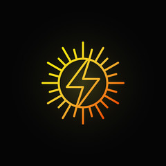 Sun concept colorful icon