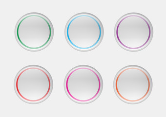 Web bubble icons illstration