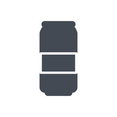 Soda can drink silhouette icon