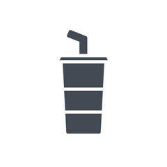 Soda drink silhouette icon