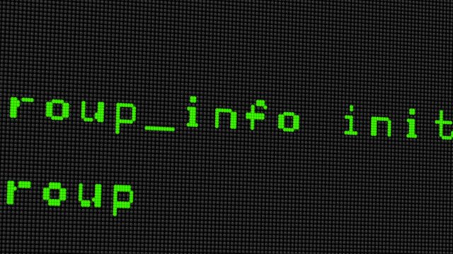 Hacker code running down a computer screen terminal