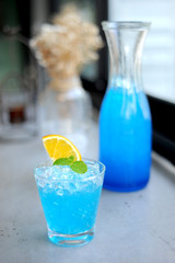 Blue cocktail