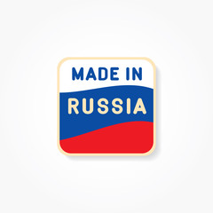 Made in RUSSIA sign