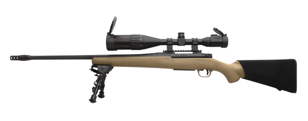sniper rifle isolated on white