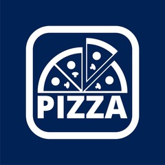 Pizza illustration icon vector 