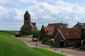 Naklejka premium Small Church in Wierum