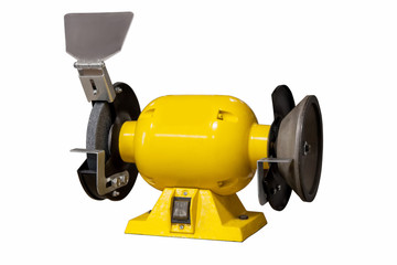 Yellow grinder isolated