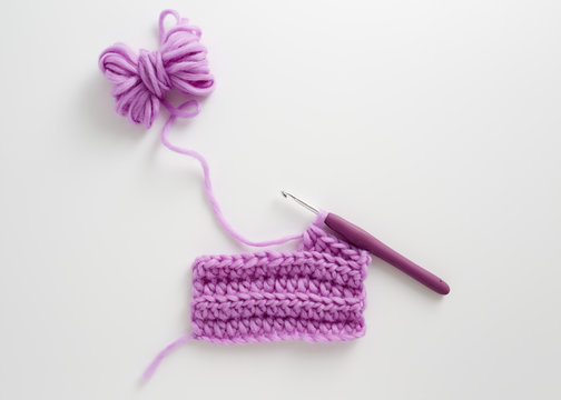 Crochet Hook and Wool