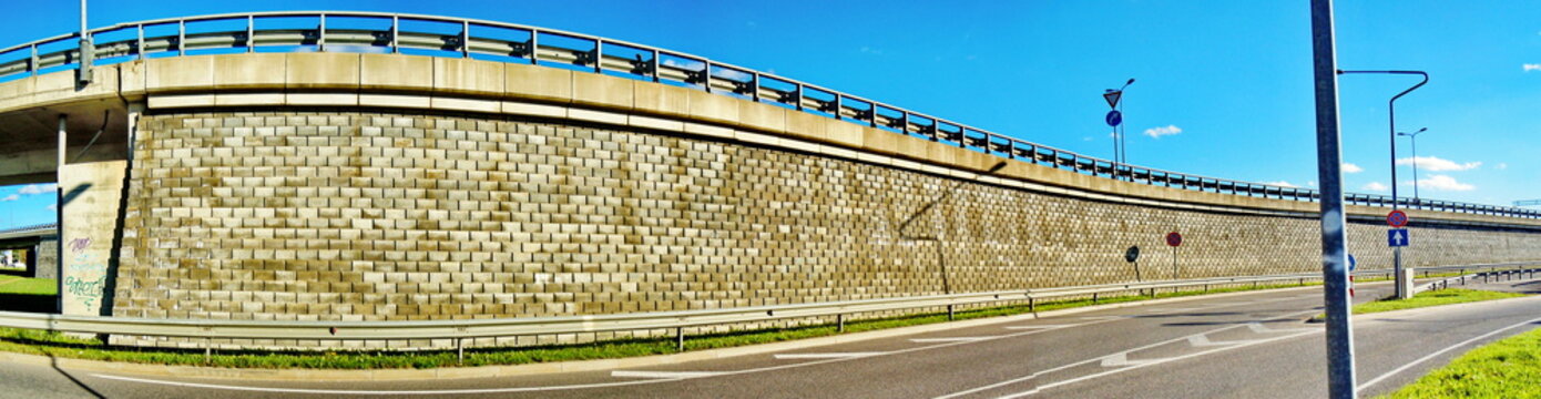 Panoramic view of an overpass