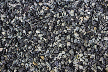 White, gray and black stones
