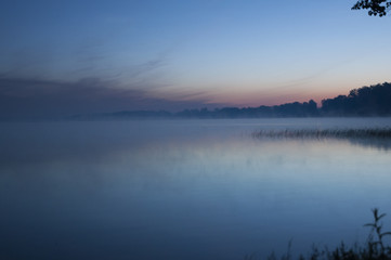 Obraz na płótnie Canvas Sunrise Lake in Estonia