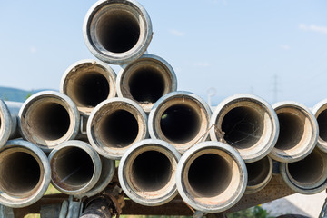 close up of irrigation pipes for agriculture