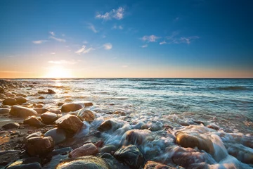 Acrylglasbilder Küste Sunset over the Baltic Sea  © fotorince
