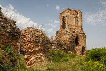 Ruins of the medieval fortress in Bac. Serbia