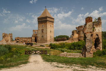 Ruins of the medieval fortress in Bac. Serbia © lic0001