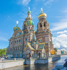 Obraz premium Auferstehungskirche / Blutkirche (Собор Воскресения Христова) Sankt Petersburg (Санкт-Петербург) Nordwestrussland (Северо-западный федеральный округ) Russland (Россия)
