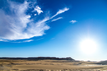 A stunning view around the big rock called Al-Safina (meaning of the ship), Egypt