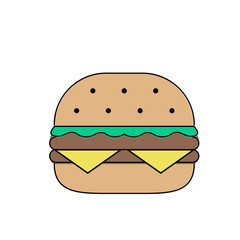 hamburger icon with long shadow. flat style vector illustration