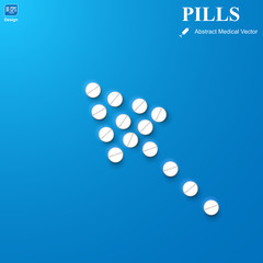 Pill in Blister Pack Vector Illustration