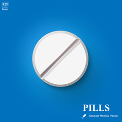 Pill in Blister Pack Vector Illustration
