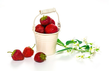 Fresh red strawberries