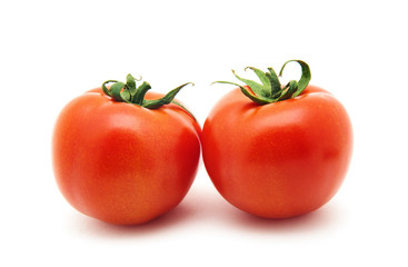 Tomatoes isolated on white background