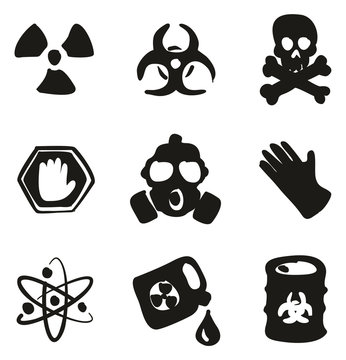 Biohazard Icons Freehand Fill