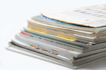 pile of magazines - colorful