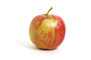 red apple on a white background