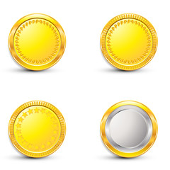 Coin on white background isolated object abstract