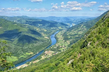 Fototapete Rund River Drina, Serbia © ollirg