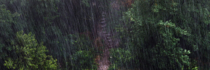 rain stairs