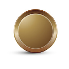 Coin on white background isolated object abstract