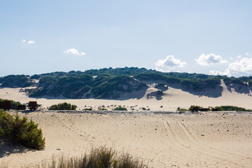 Archeologia Industriale (rotaia) alle Dune di Piscinas, Sardegna, Arbus