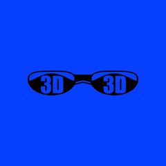 3D glasses, vector