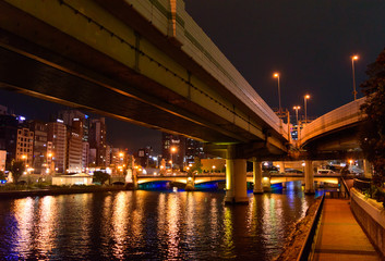 Fototapeta na wymiar 大阪　中之島の夜景