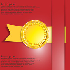 Coin on white background isolated object abstract