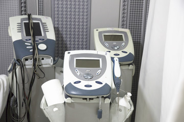 physiotheraphy machine, Hospital room. relaxing in the spa. Physiotheraphy. 