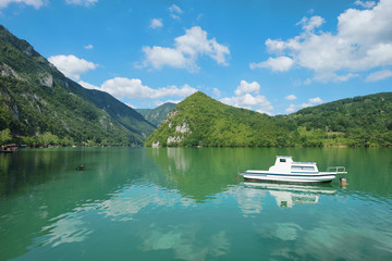 Perucac Lake View In Tara National Park, Serbia