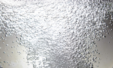 closeup of bubbles in water