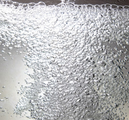 closeup of bubbles in water