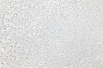 Water drops on glass, Rain droplets on glass background.