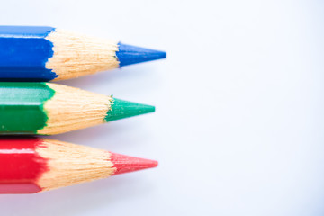 Abstract background from set of color pencils for drawing