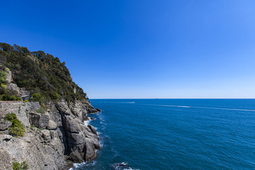 Fototapeta na wymiar Ligurian sea