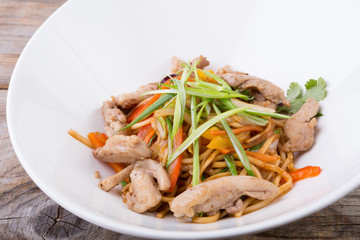 Asian wok noodles