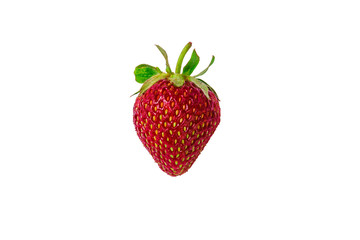 Photo of strawberries on white isolated white background