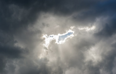 Dark Clouds with Silver Lighting