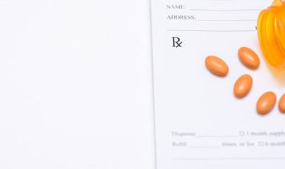 pills on a prescription pad © rohane