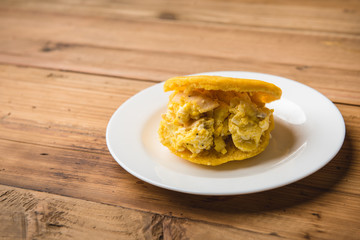 Nice appetizer on crispy chips