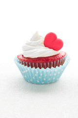 Heart cupcake for Valentine's Day